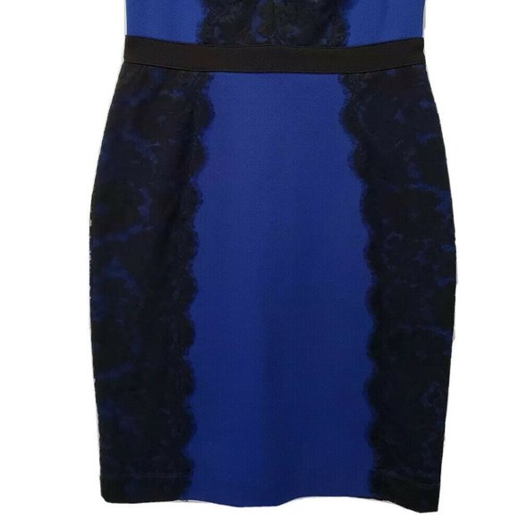 Danny & Nicole Women Sleeveless Sheath Dress Blue - Picture 7 of 8